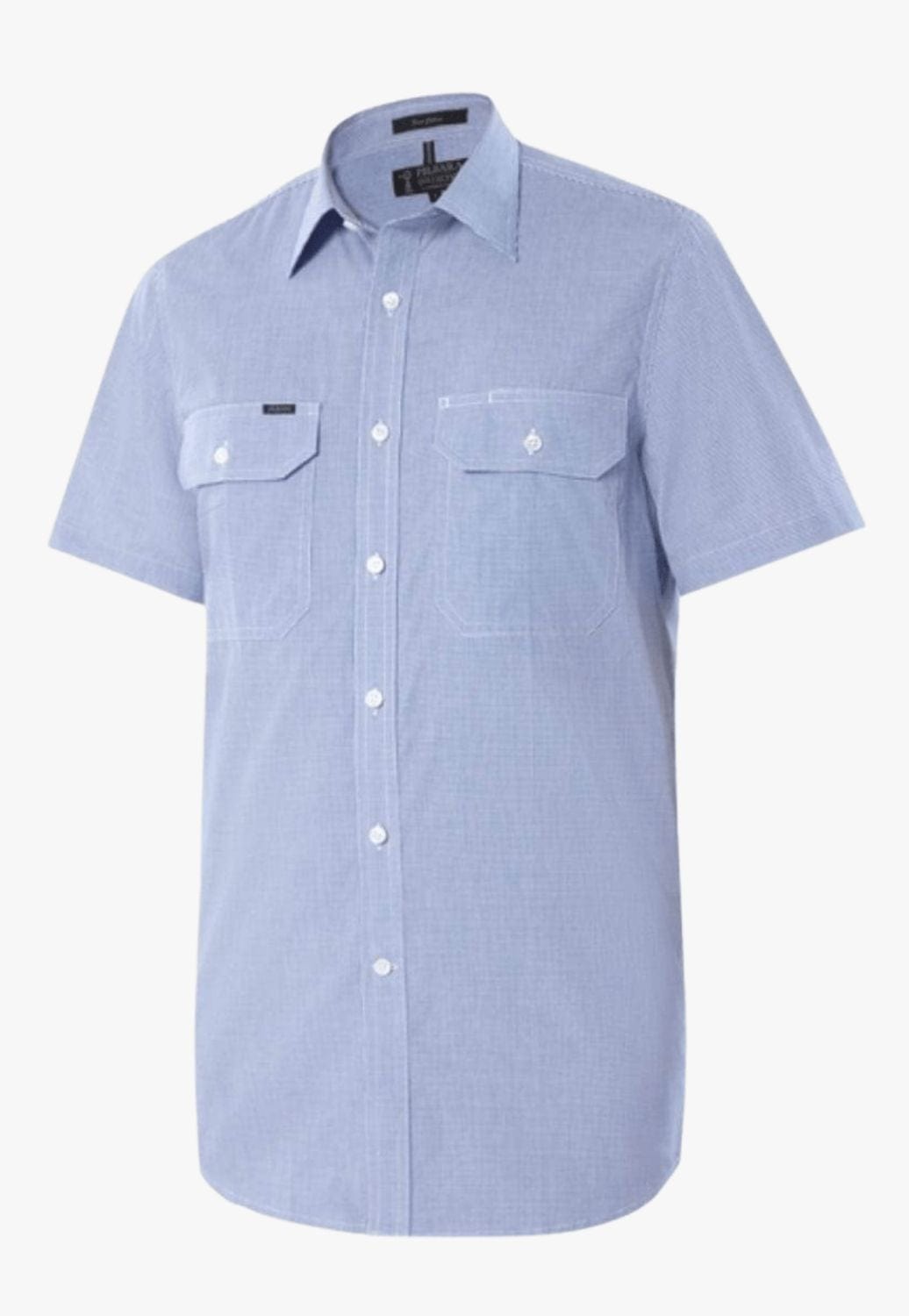 Pilbara CLOTHING-Mens Short Sleeve Shirts Ritemate Mens Check Short Sleeve Shirt