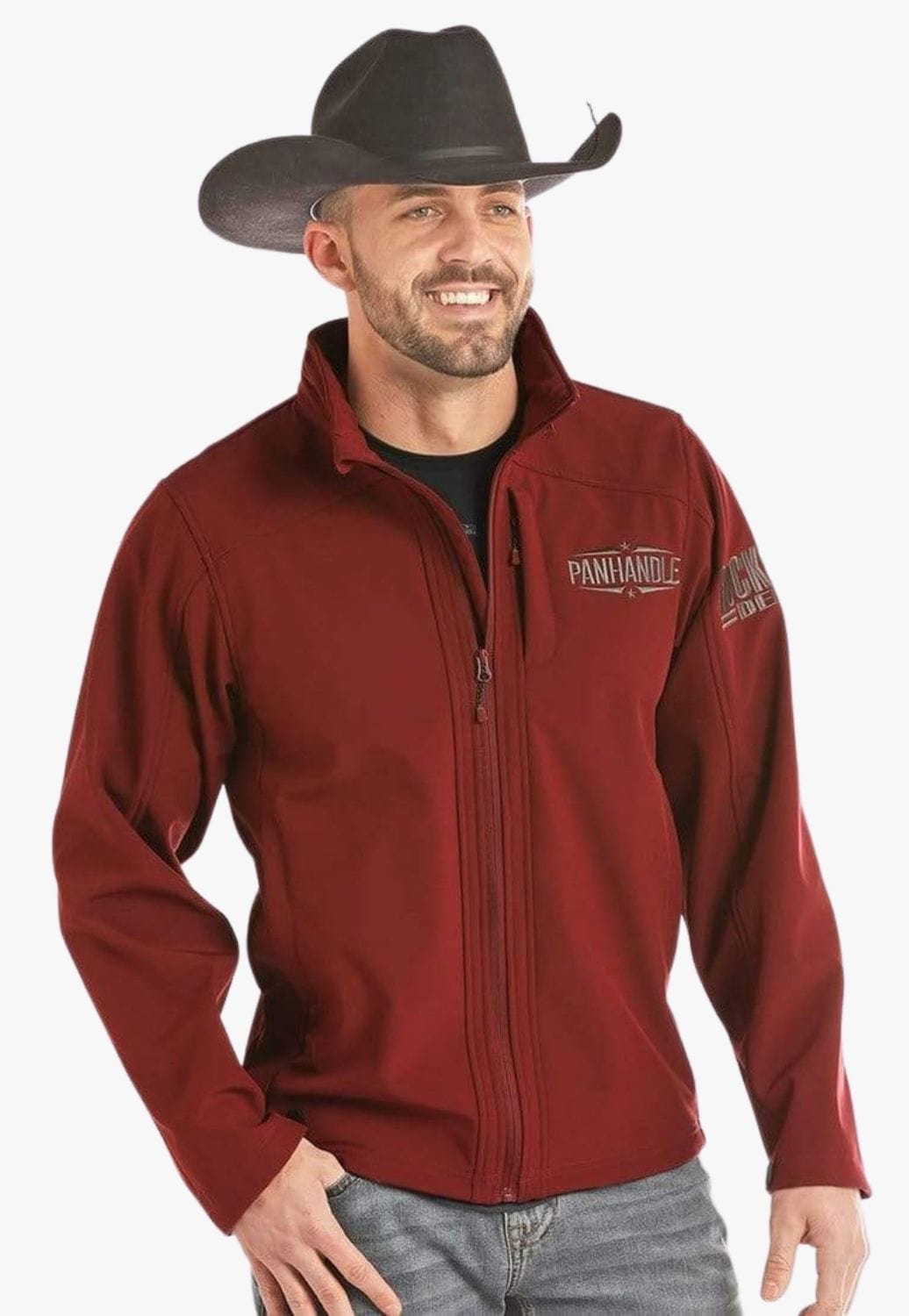 Powder River CLOTHING-Mens Jackets 2XL / Burgundy Powder River Mens Softshell Jacket