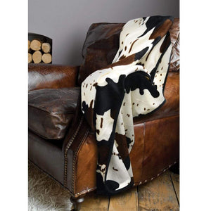 Pure Western ACCESSORIES-General Cow Print Pure Western Snuggle Rug