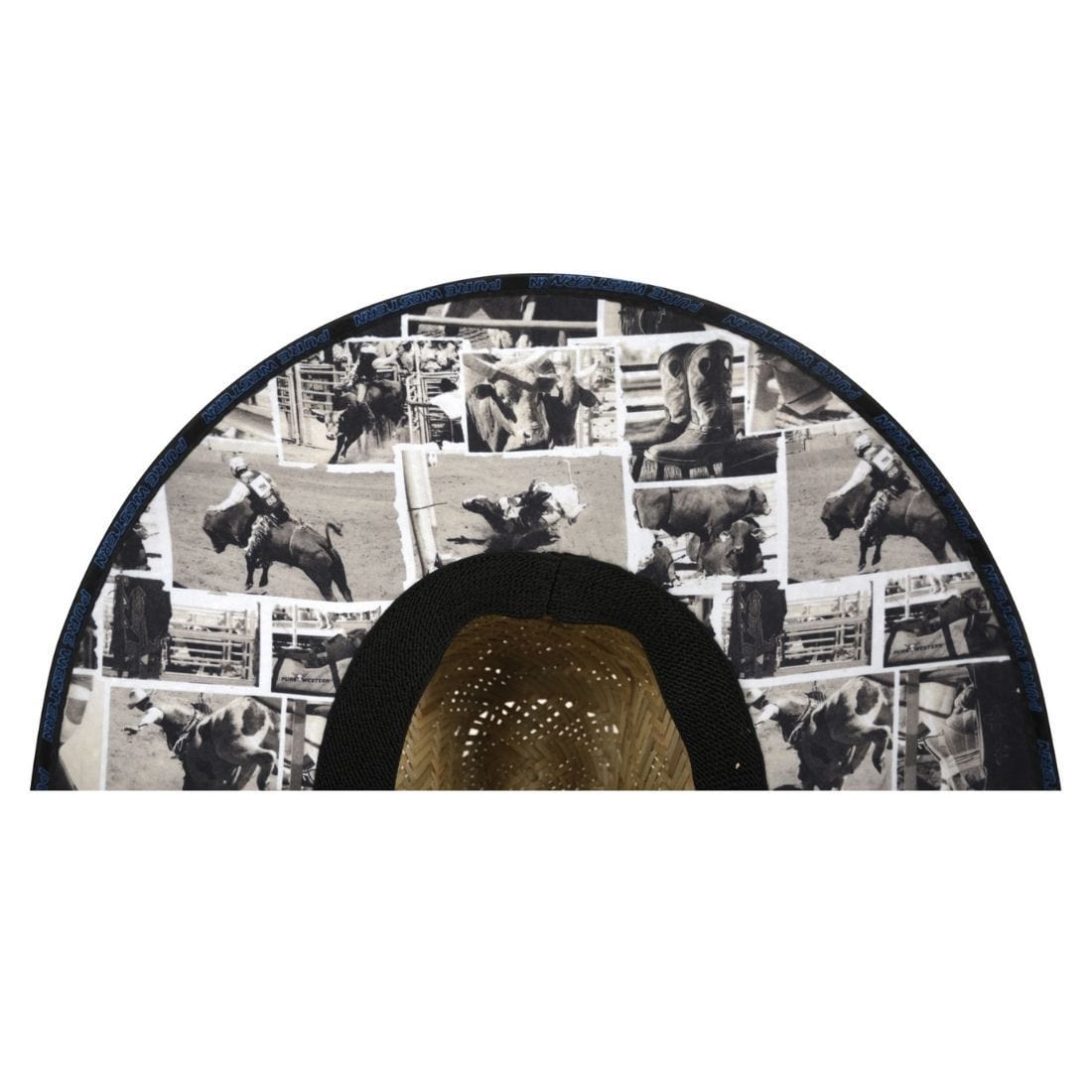 Pure Western HATS - Straw Pure Western Adults Rodeo Print Straw Hat