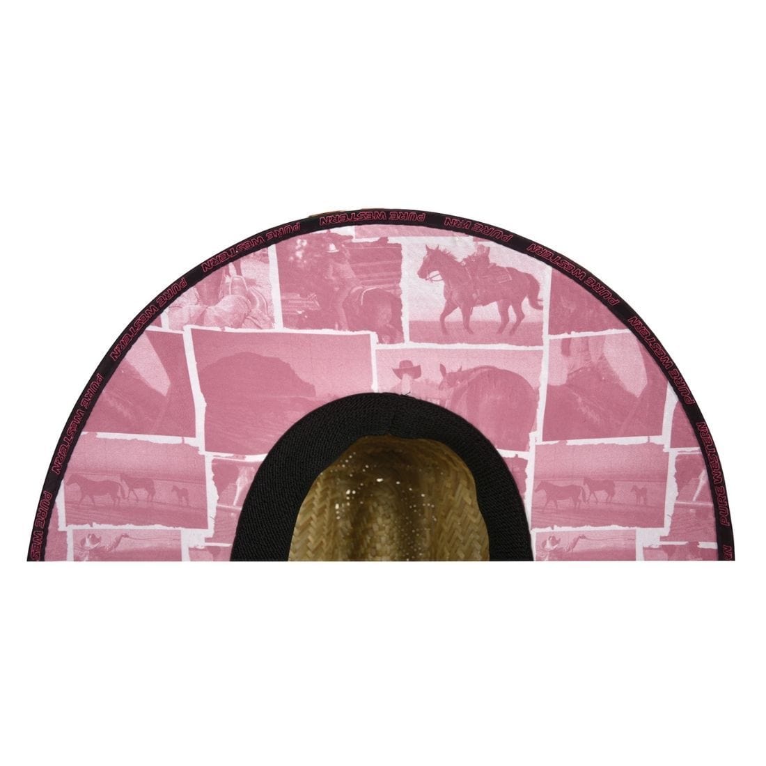 Pure Western HATS - Straw Pure Western Adults Rodeo Print Straw Hat