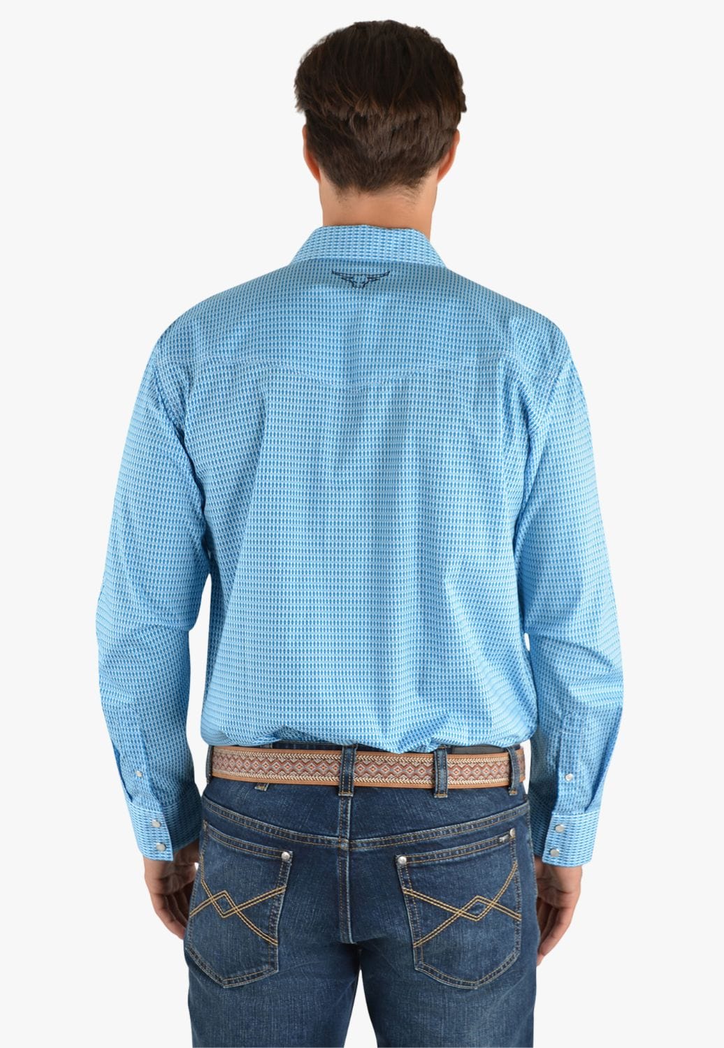 Pure Western CLOTHING-Mens Long Sleeve Shirts Pure Western Mens Brent Long Sleeve Shirt