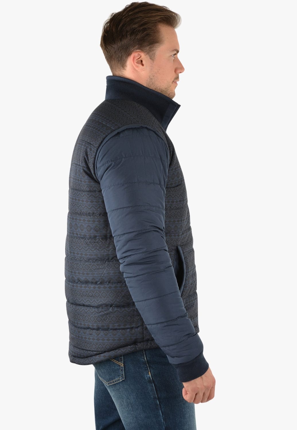 Pure Western CLOTHING-Mens Jackets Pure Western Mens Patterson Reversible Jacket