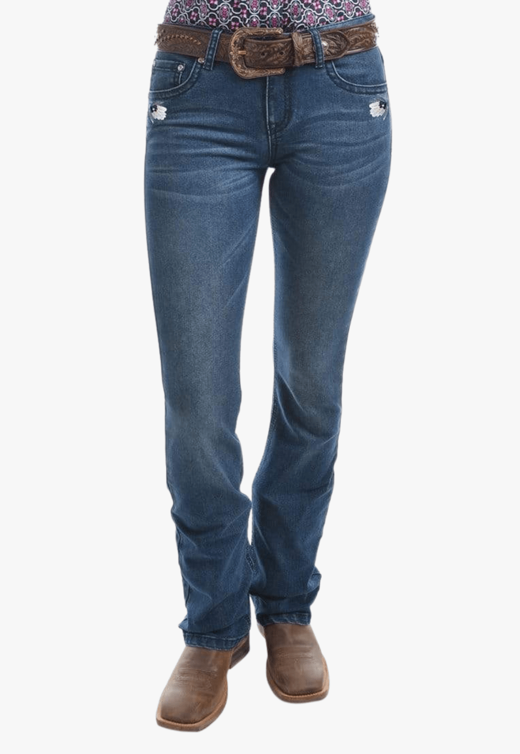 Pure Western CLOTHING-Womens Jeans Pure Western Womens Amber Boot Cut Jean