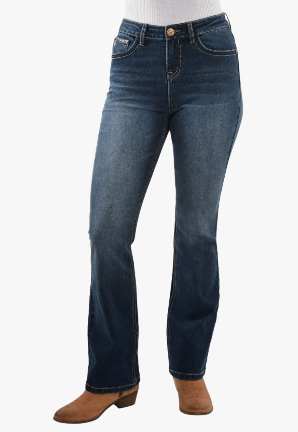 Pure Western CLOTHING-Womens Jeans Pure Western Womens Brady Jean - 34 Leg