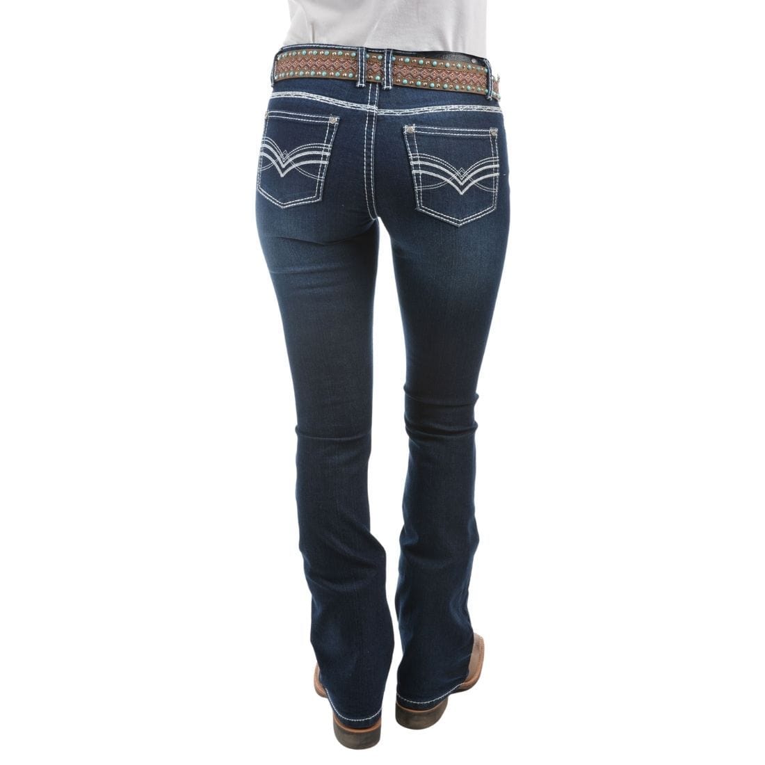 Pure Western CLOTHING-Womens Jeans Pure Western Womens Hannah Bootcut Jean - 34 Leg