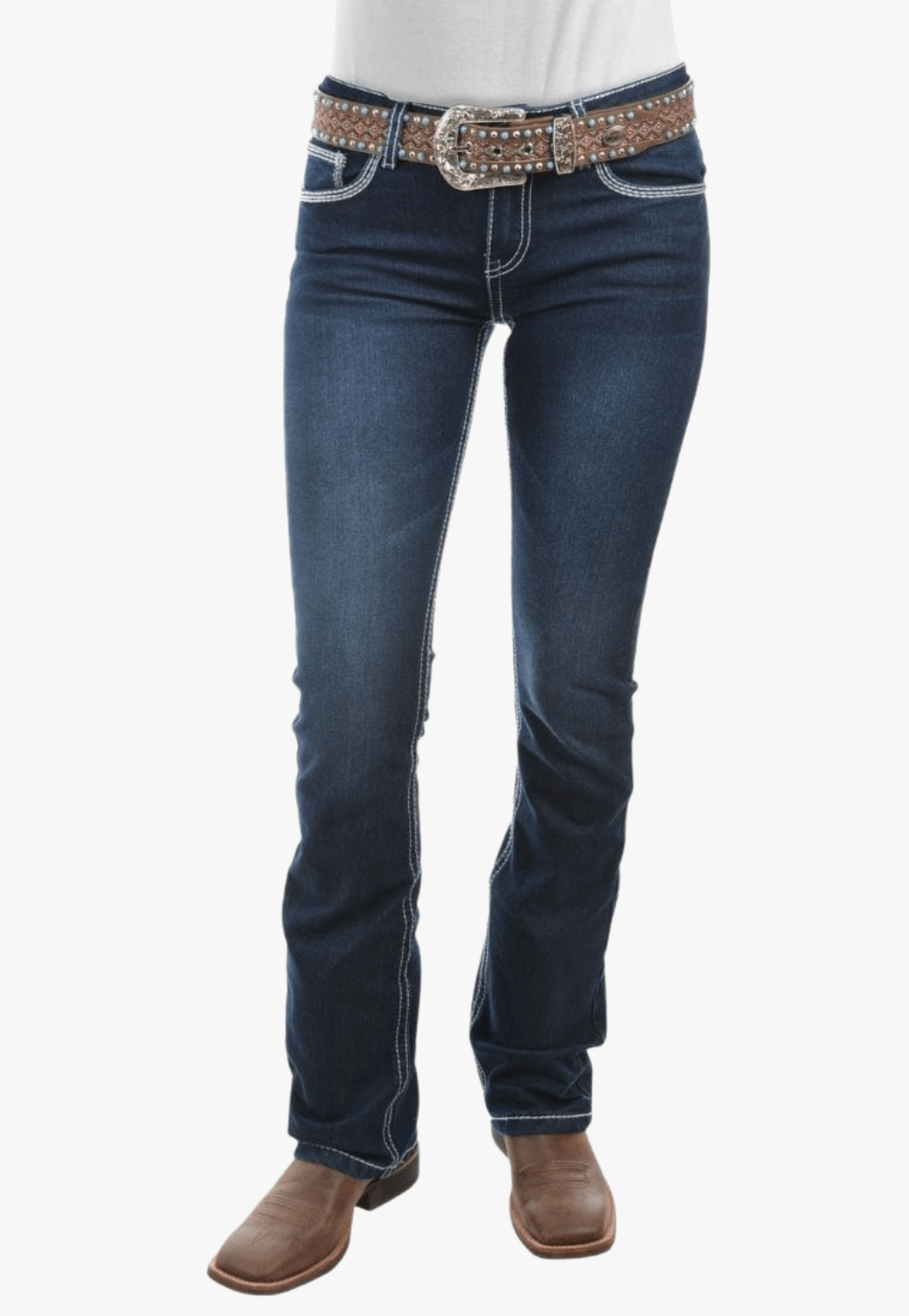 Pure Western CLOTHING-Womens Jeans Pure Western Womens Hannah Bootcut Jean - 34 Leg