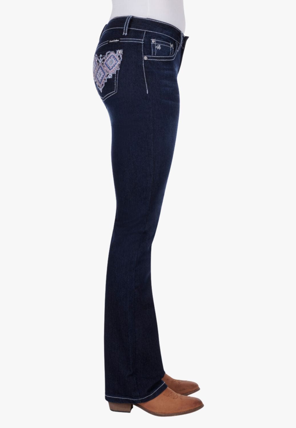 Pure Western CLOTHING-Womens Jeans Pure Western Womens Macy Boot Cut Jean - 34 Leg
