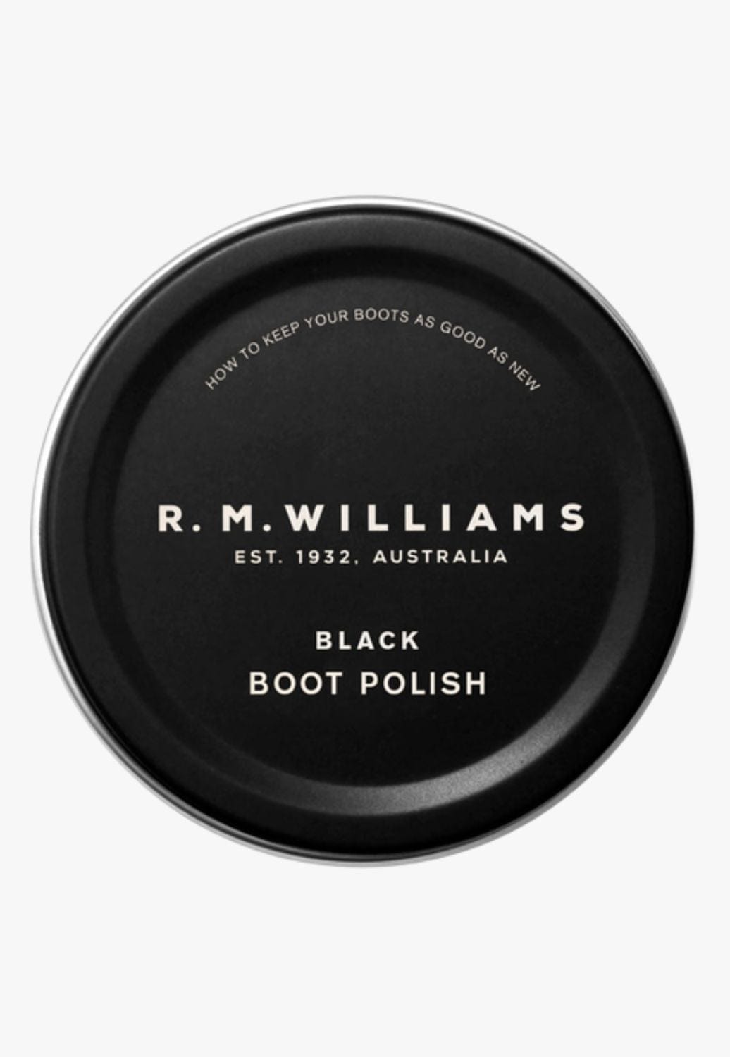 R.M. Williams FOOTWEAR - Shoe Care Polish Black RM Williams Stockmans Boot Polish 70ml