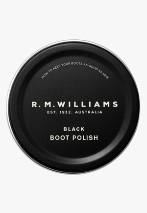 R.M. Williams FOOTWEAR - Shoe Care Polish Black RM Williams Stockmans Boot Polish 70ml