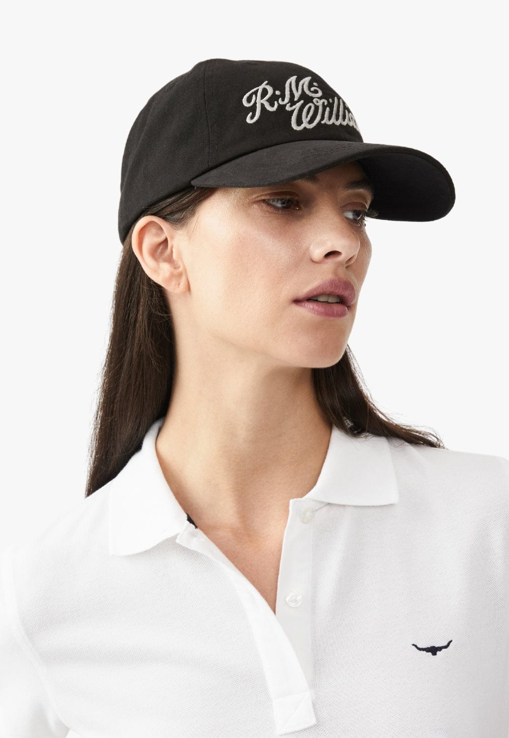 R.M. Williams HATS - Caps Black/Silver RM Williams Script Cap