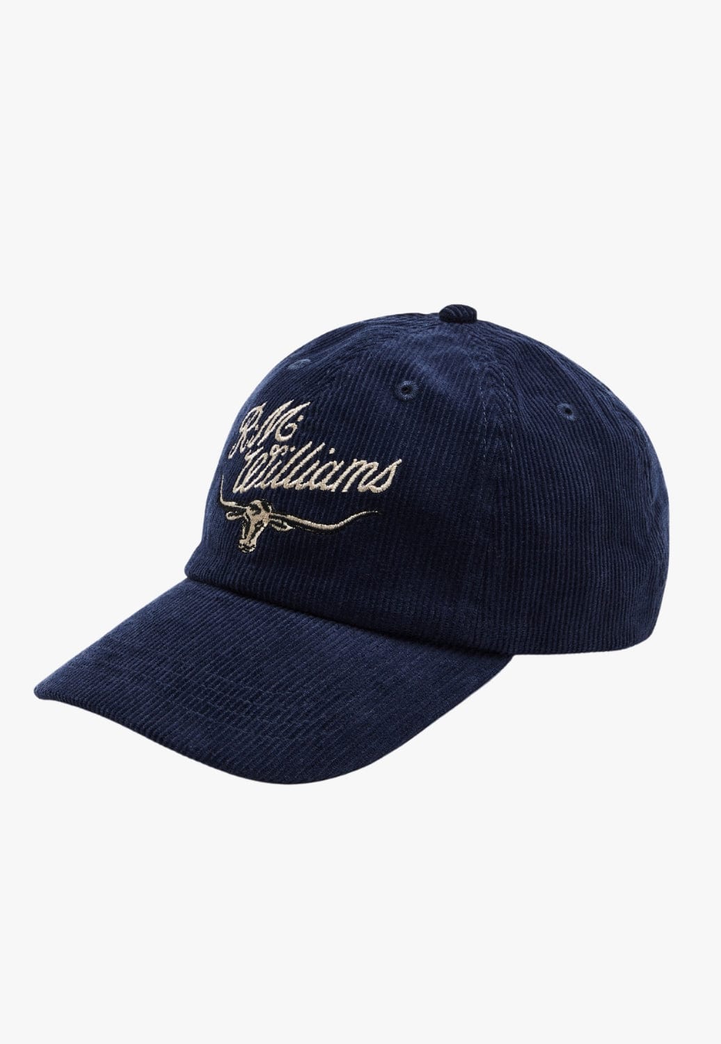 R.M. Williams HATS - Caps Navy R.M. Williams Corduroy Longhorn Cap