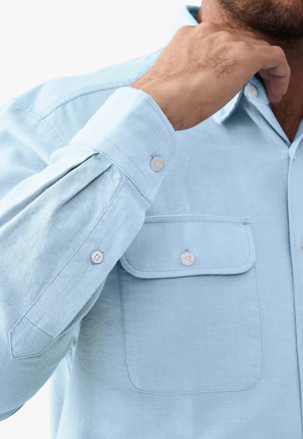 R.M. Williams CLOTHING-Mens Long Sleeve Shirts R.M. Williams Mens Bourke Shirt