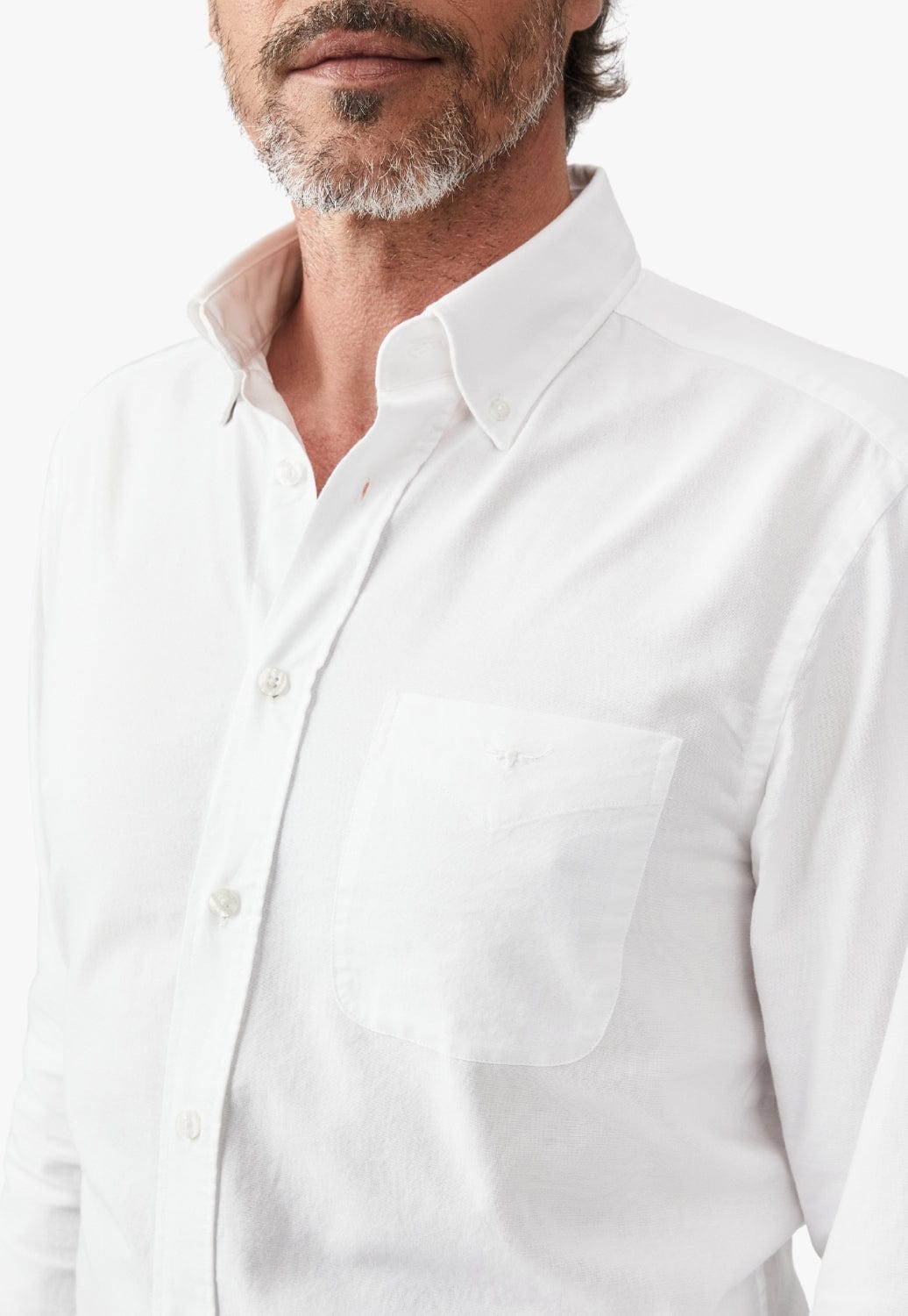R.M. Williams CLOTHING-Mens Long Sleeve Shirts R.M. Williams Mens Collins Button Down Shirt
