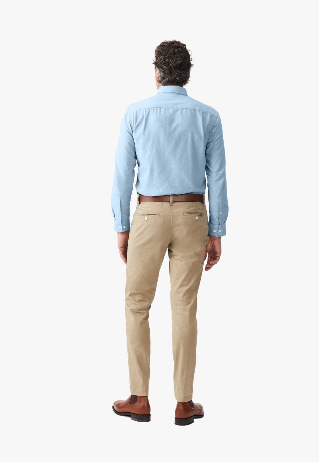 R.M. Williams CLOTHING-Mens Long Sleeve Shirts R.M. Williams Mens Collins Button Down Shirt