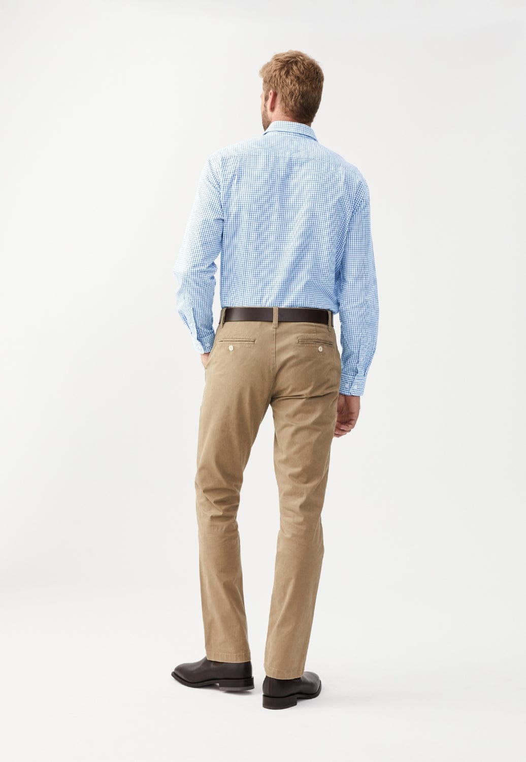 R.M. Williams CLOTHING-Mens Long Sleeve Shirts R.M. Williams Mens Collins Shirt