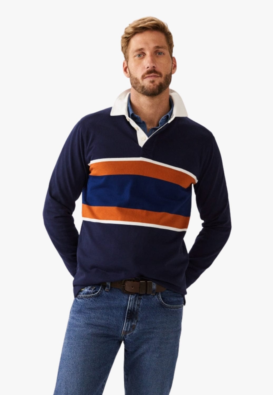 R.M. Williams CLOTHING-Mens Jerseys R.M. Williams Mens Culburra Rugby