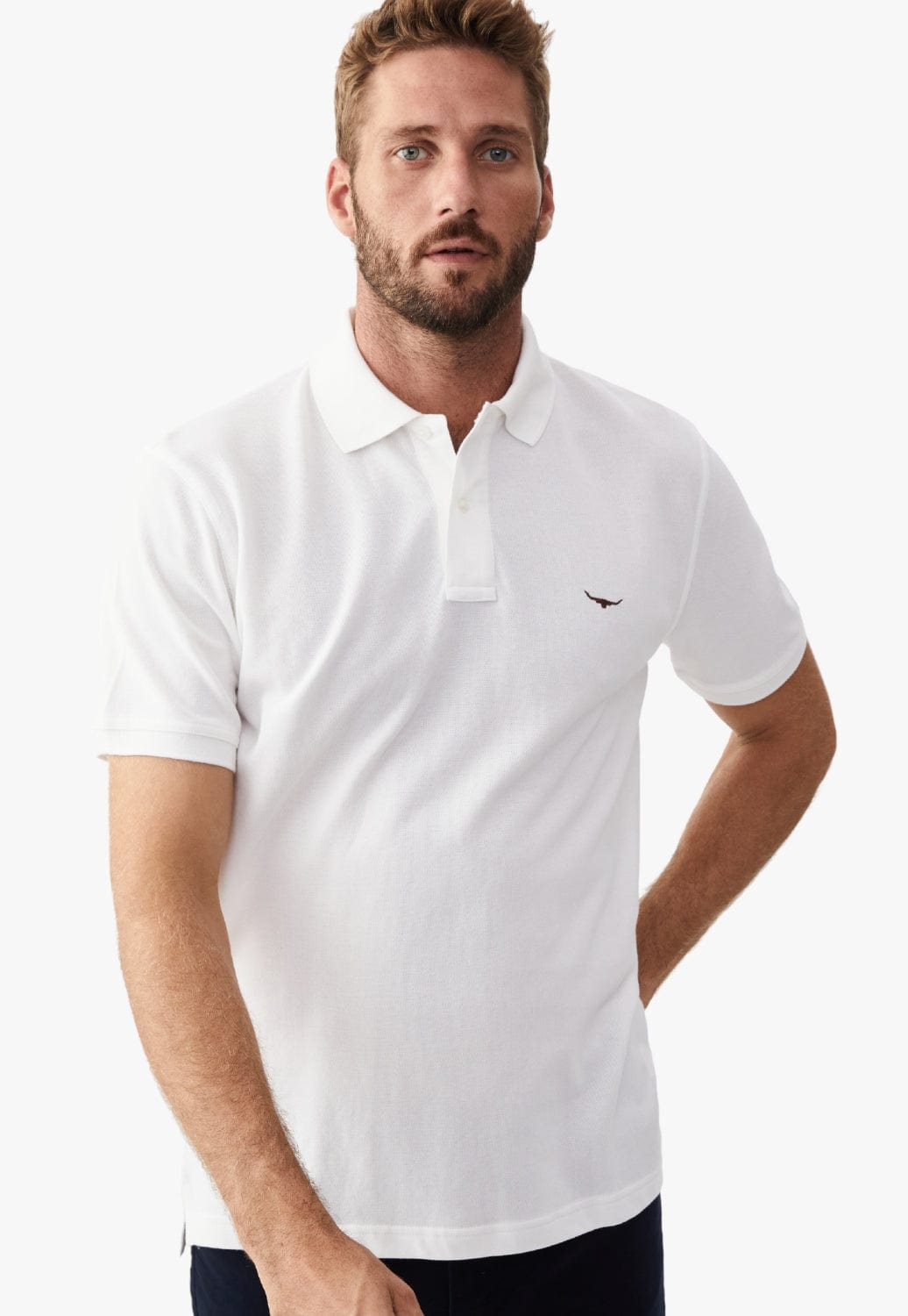 R.M. Williams CLOTHING-MensPolos R.M. Williams Mens Rod Polo