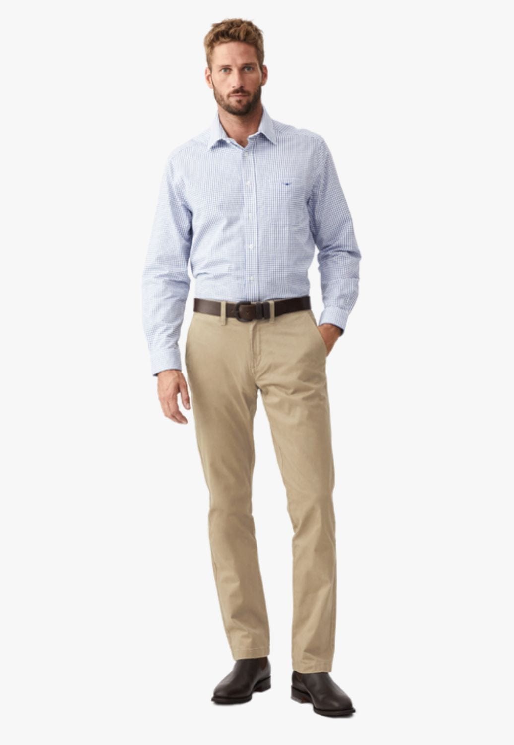 R.M. Williams CLOTHING-Mens Dress Pants R.M. Williams Mens Stirling Chinos