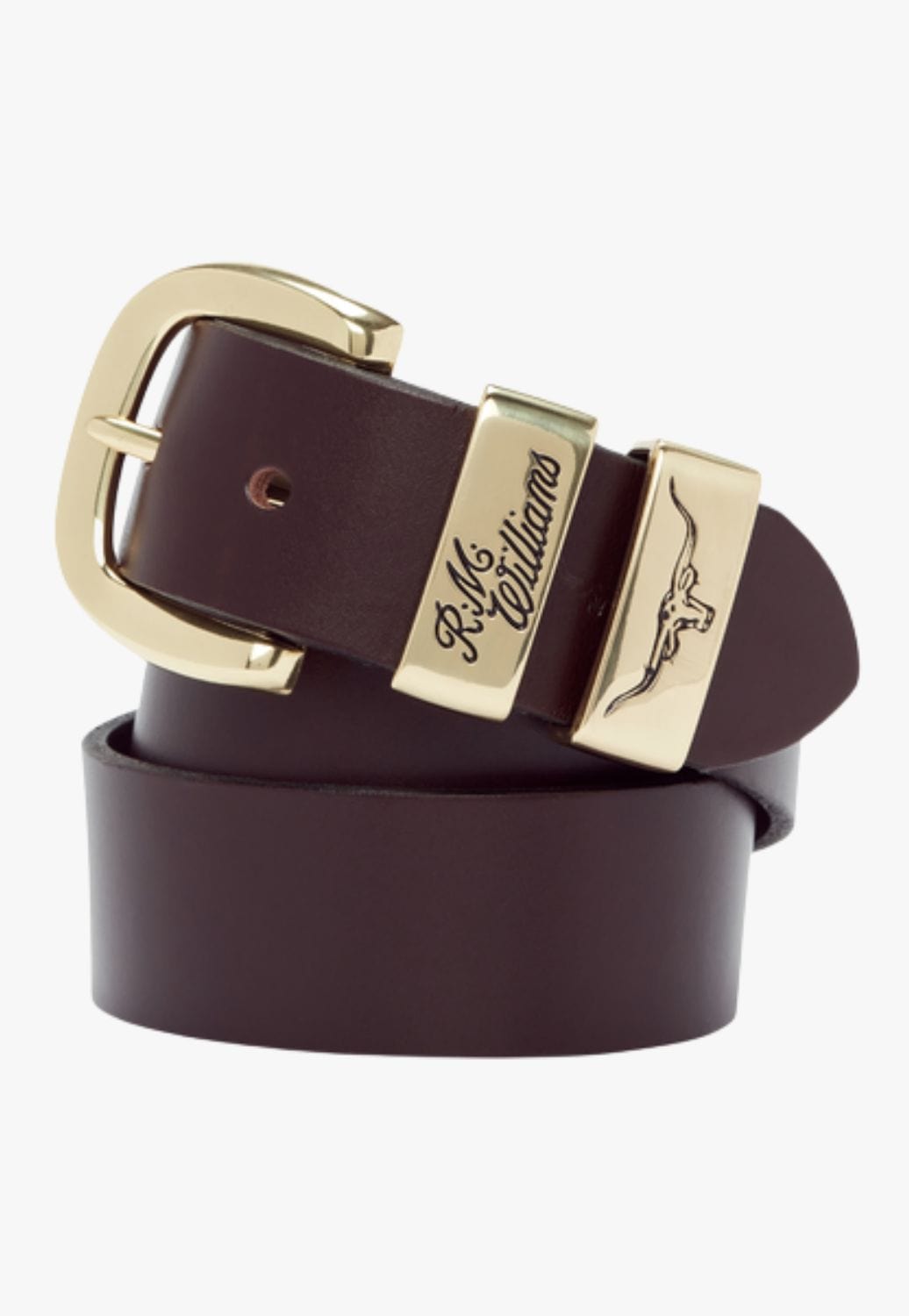 R.M. Williams CLOTHING-Mens Belts & Braces RM Williams Mens 3 Piece Solid Hide Belt