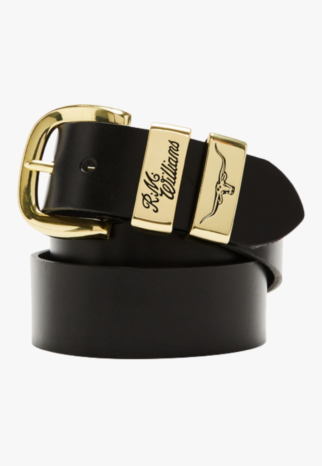 R.M. Williams CLOTHING-Mens Belts & Braces RM Williams Mens 3 Piece Solid Hide Belt