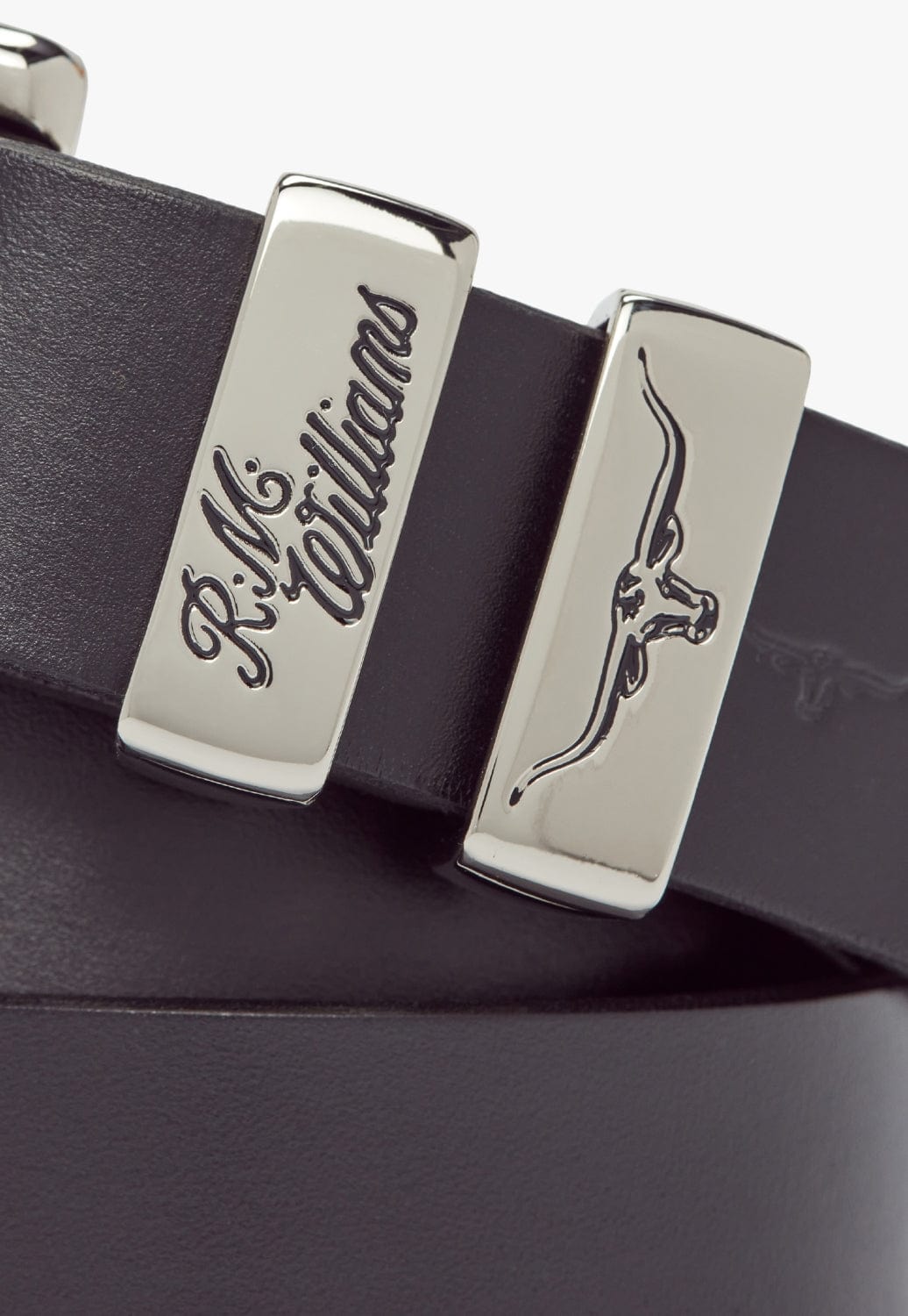 R.M. Williams CLOTHING-Mens Belts & Braces RM Williams Mens 3 Piece Solid Hide Belt