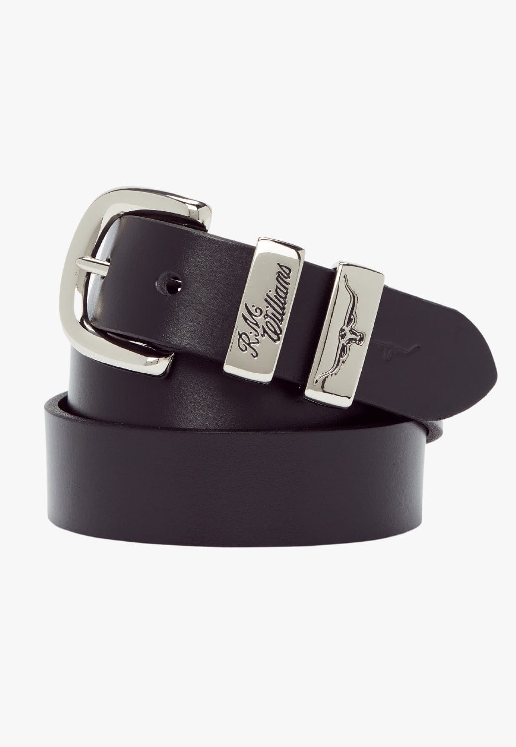 R.M. Williams CLOTHING-Mens Belts & Braces RM Williams Mens 3 Piece Solid Hide Belt