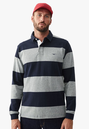 R.M. Williams CLOTHING-Mens Jerseys RM Williams Mens Tweedale Rugby