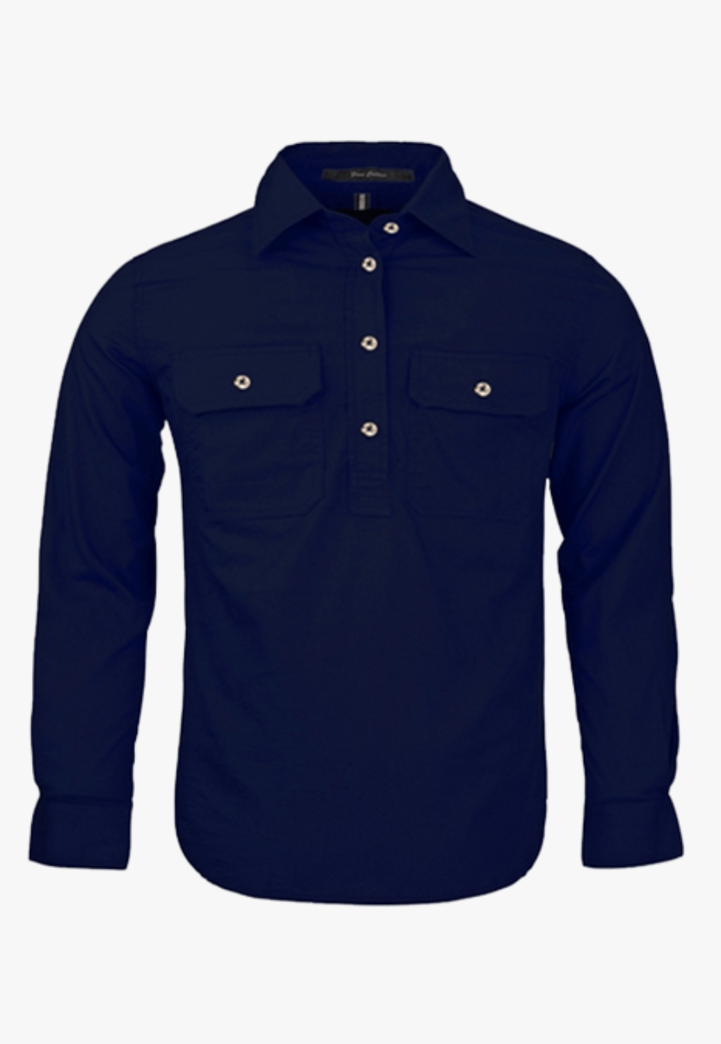 Ritemate CLOTHING-Boys Long Sleeve Shirts Pilbara Kids Closed Front Work Shirt RM400CF