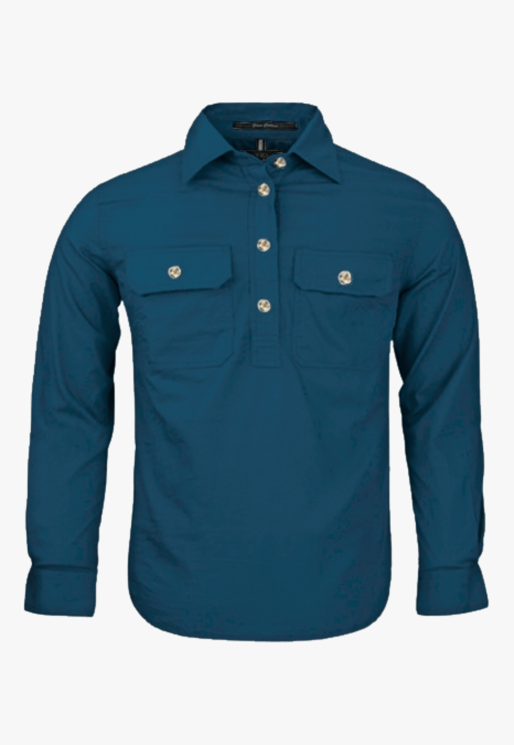Ritemate CLOTHING-Boys Long Sleeve Shirts Pilbara Kids Closed Front Work Shirt RM400CF