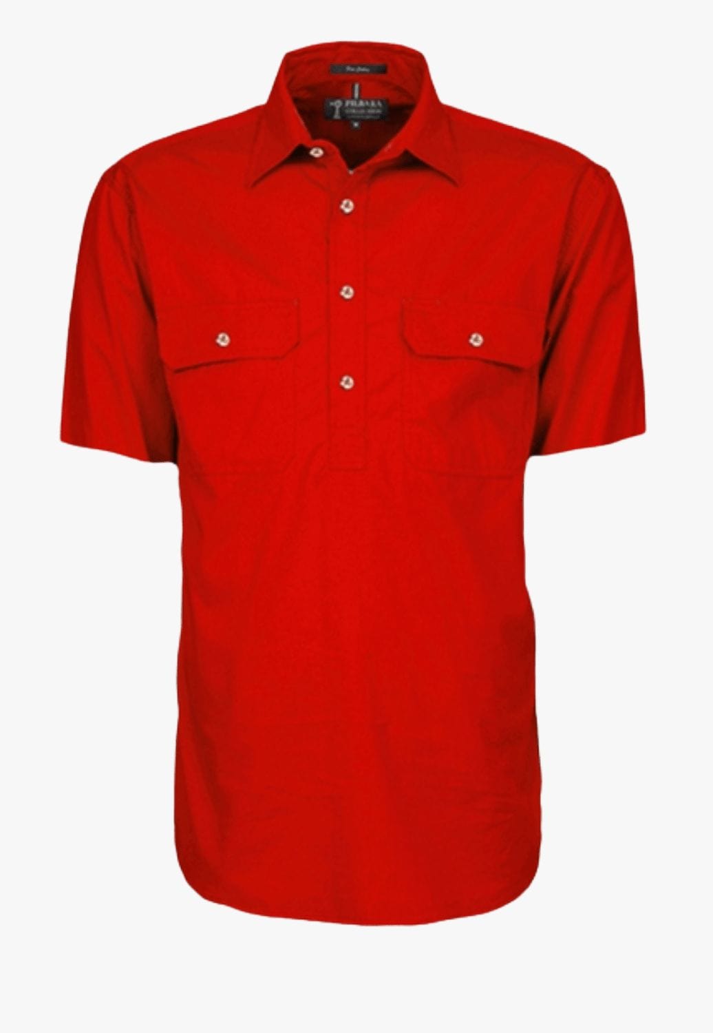 Ritemate WORKWEAR - Mens Shirts Pilbara Mens Closed Front Short Sleeve Work Shirt RM200CFS