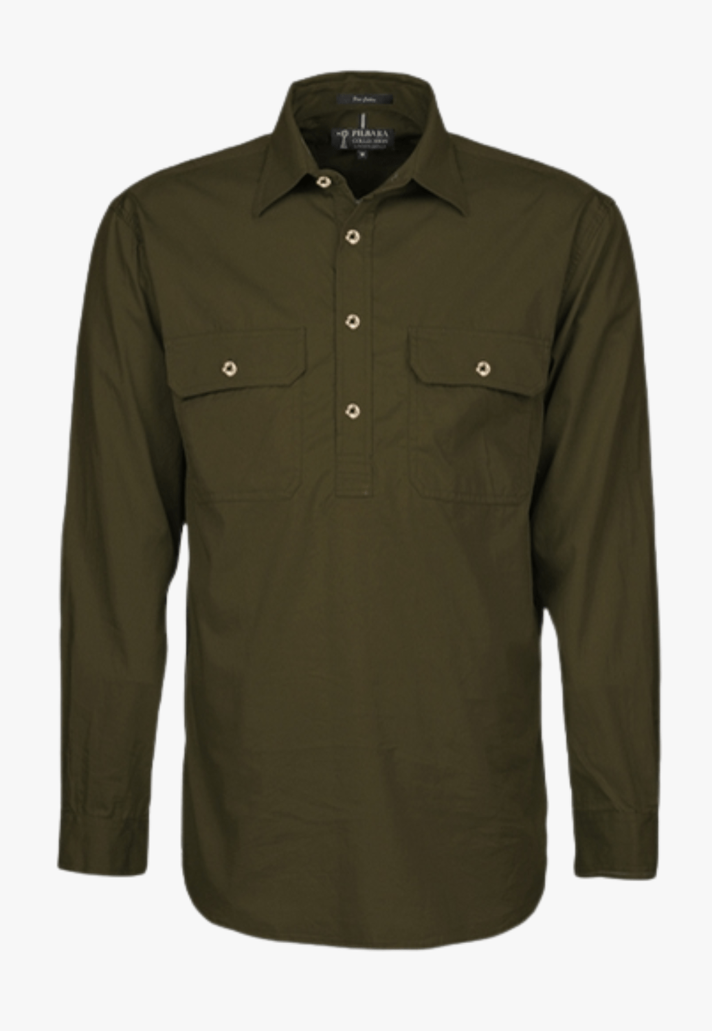 Ritemate WORKWEAR - Mens Shirts Pilbara Mens Closed Front Work Shirt RM200CF