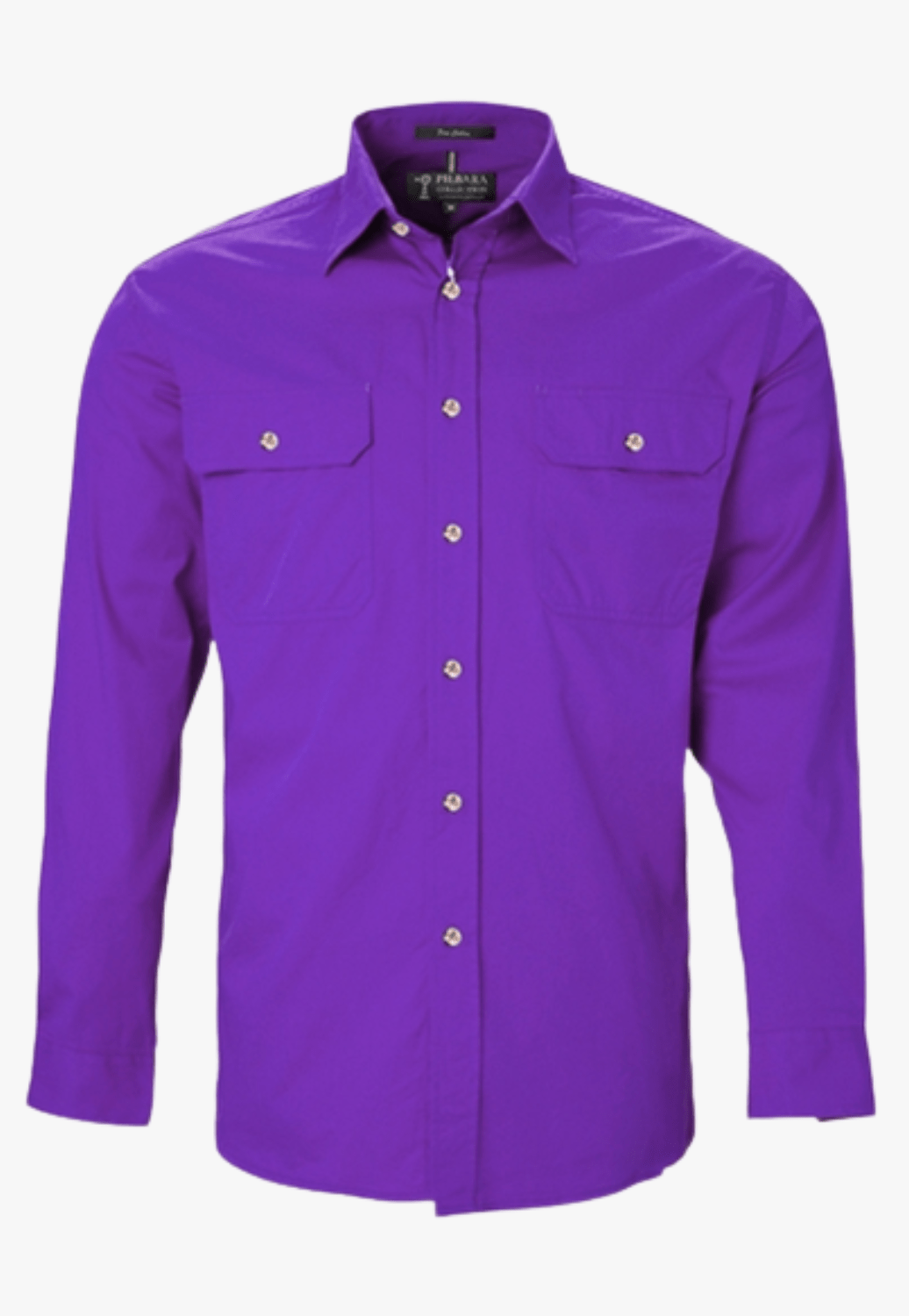 Ritemate WORKWEAR - Mens Shirts Pilbara Mens Open Front Shirt RM500BT