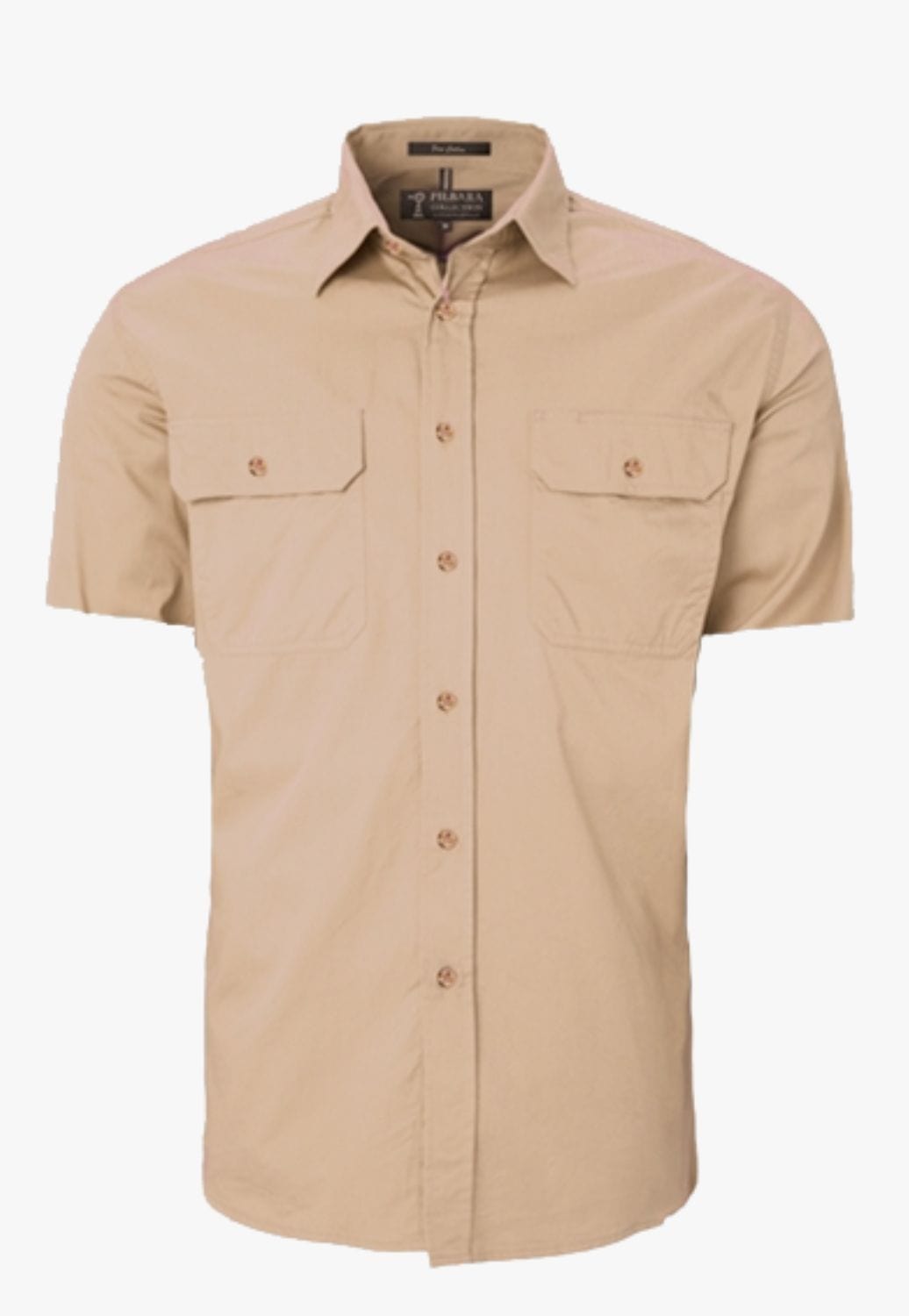 Ritemate WORKWEAR - Mens Shirts Pilbara Mens Open Front Short Sleeve Work Shirt RM500BTS