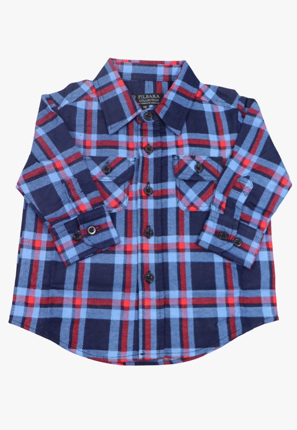 Ritemate CLOTHING-Kids Unisex Shirts Ritemate Kids Open Front Flannelette Shirt