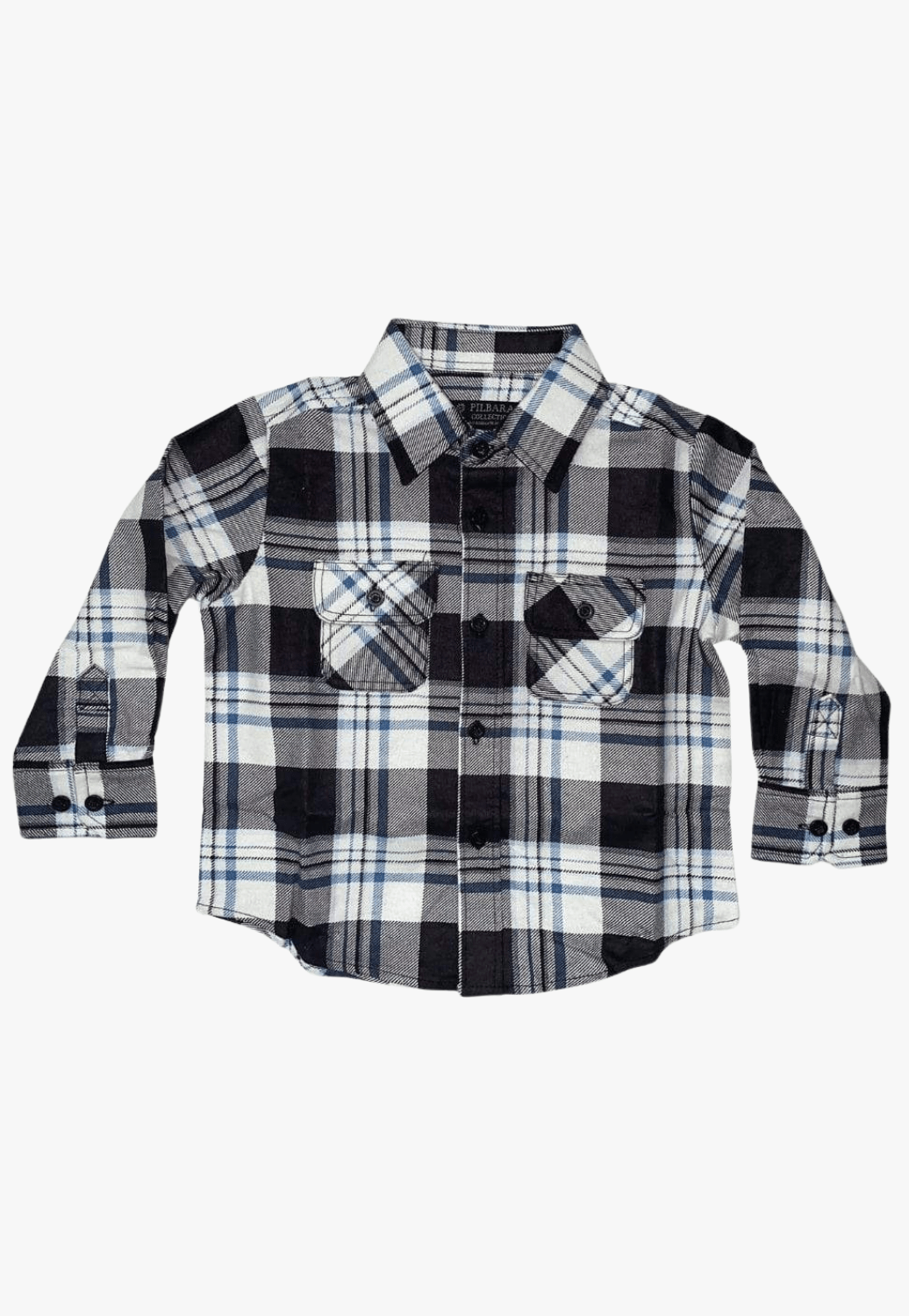 Ritemate CLOTHING-Kids Unisex Shirts Ritemate Kids Open Front Flannelette Shirt RM123KOF