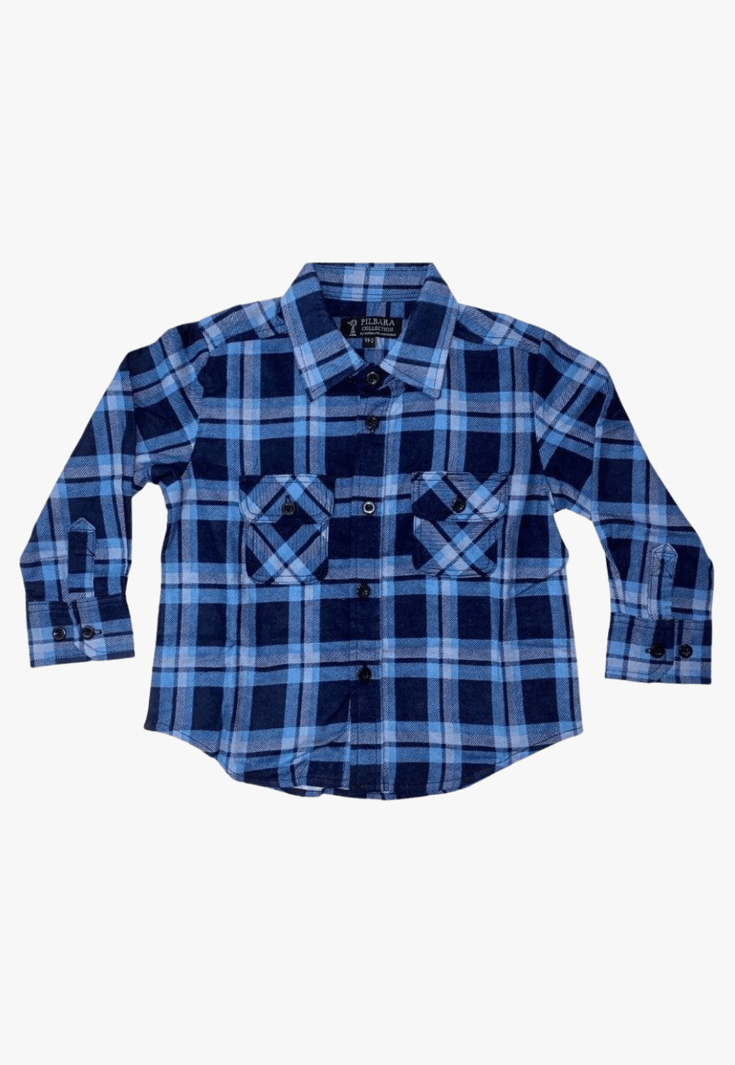 Ritemate CLOTHING-Kids Unisex Shirts Ritemate Kids Open Front Flannelette Shirt RM123KOF