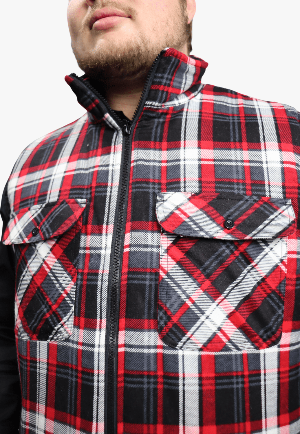 Ritemate WORKWEAR - Mens Jackets Ritemate Zipper Flannelette Quilted Vest