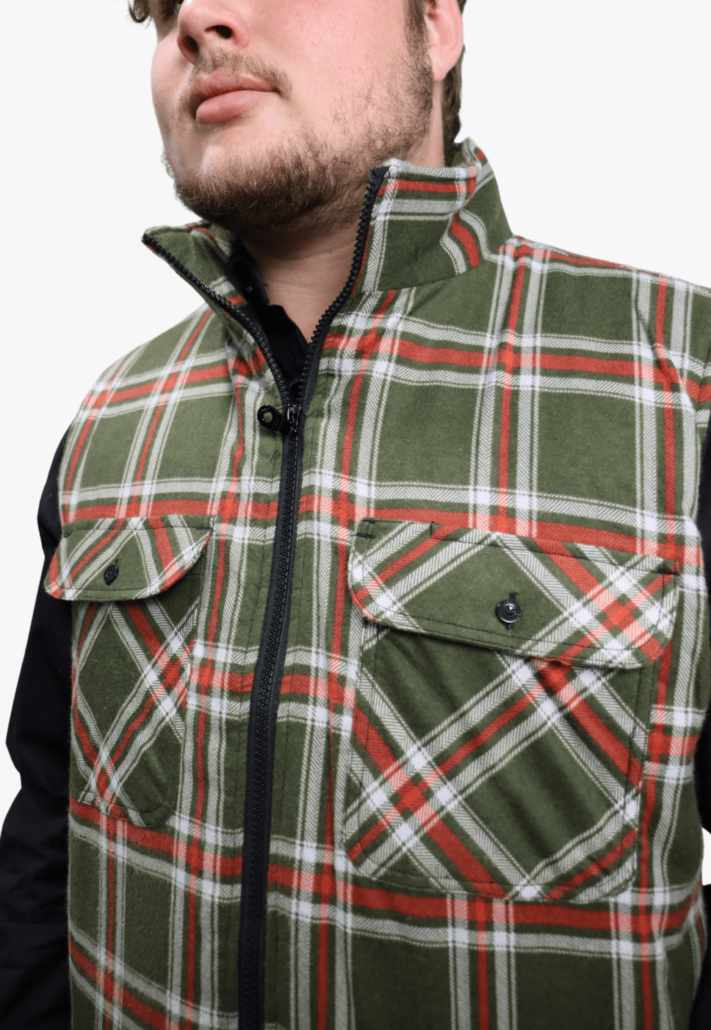 Ritemate WORKWEAR - Mens Jackets Ritemate Zipper Flannelette Quilted Vest