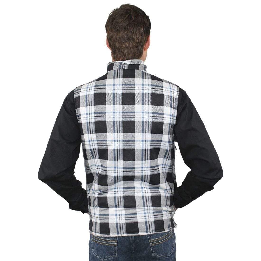 Ritemate WORKWEAR - Mens Jackets Ritemate Zipper Flannelette Quilted Vest RM123V