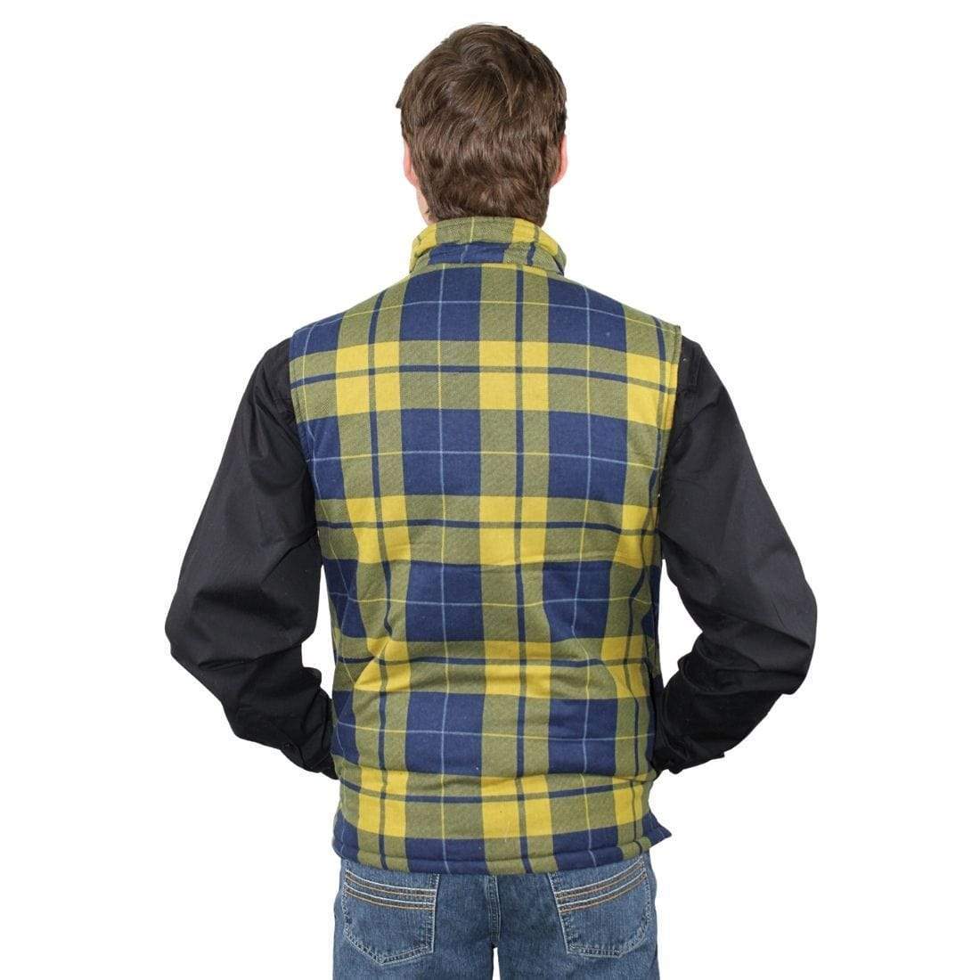 Ritemate WORKWEAR - Mens Jackets Ritemate Zipper Flannelette Quilted Vest RM123V