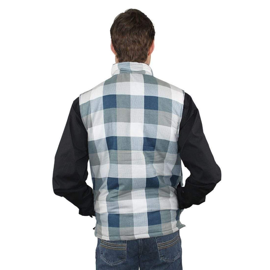 Ritemate WORKWEAR - Mens Jackets Ritemate Zipper Flannelette Quilted Vest RM123V