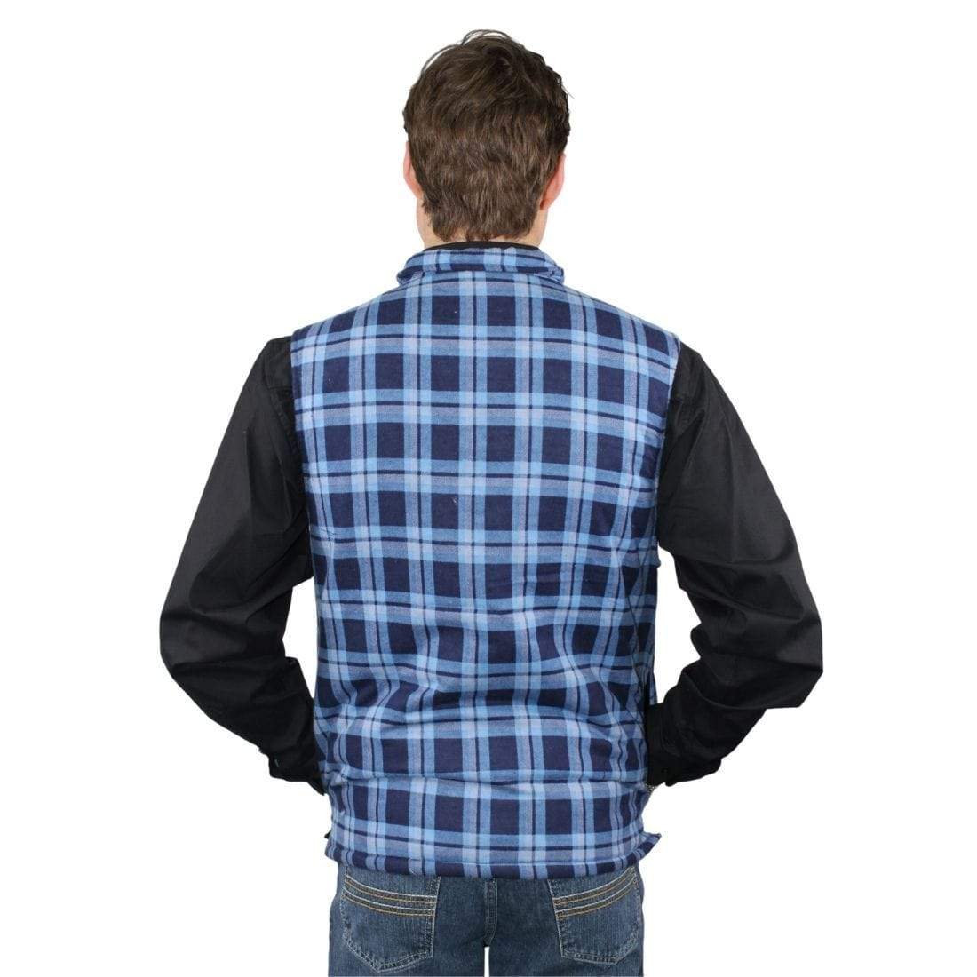 Ritemate WORKWEAR - Mens Jackets Ritemate Zipper Flannelette Quilted Vest RM123V