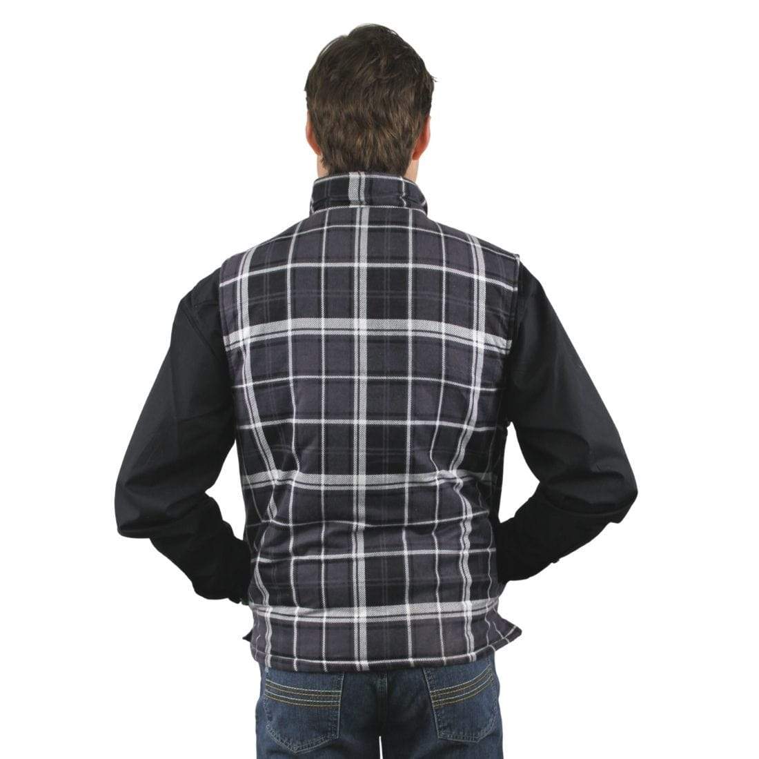 Ritemate WORKWEAR - Mens Jackets Ritemate Zipper Flannelette Quilted Vest RM123V