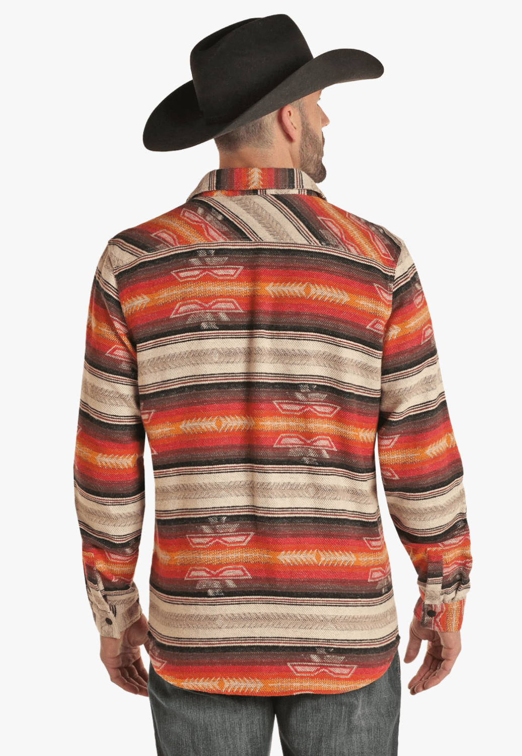 Rock and Roll CLOTHING-Mens Jackets Rock and Roll Mens Aztec Shirt Jacket