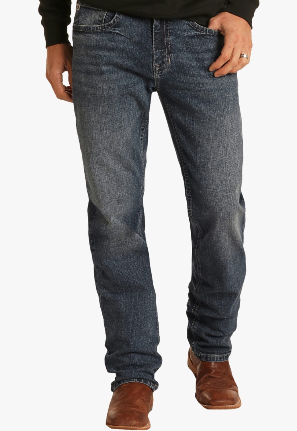 Rock and Roll CLOTHING-Mens Jeans Rock and Roll Mens Double Barrel Jean