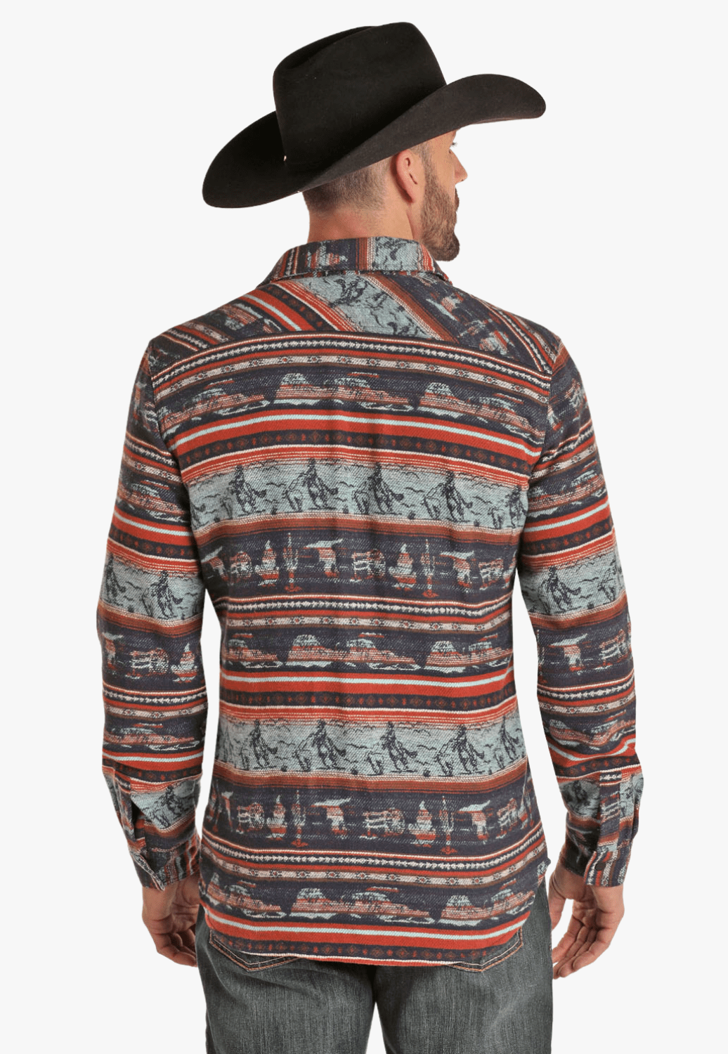 Rock and Roll CLOTHING-Mens Jackets Rock and Roll Mens Shirt Jacket