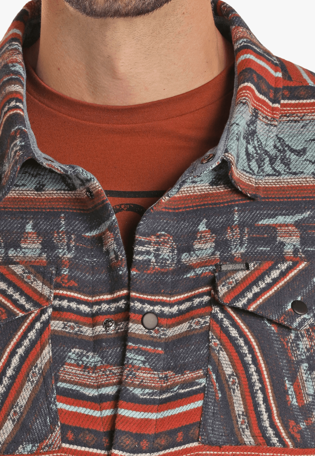 Rock and Roll CLOTHING-Mens Jackets Rock and Roll Mens Shirt Jacket