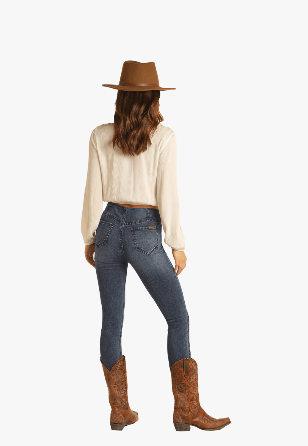 Rock and Roll CLOTHING-Womens Jeans Rock and Roll Womens High Waisted Skinny Jean