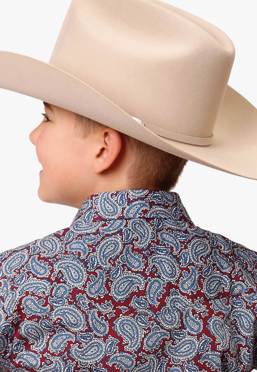 Roper CLOTHING-Boys Long Sleeve Shirts Roper Boys Amarillo Collection Long Sleeve Shirt